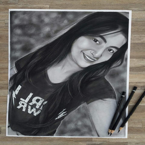 Best birthday gift for girl - Pencil sketch
