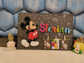 String Art Name Plate With Cartoon Character