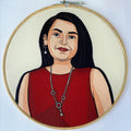 Hoop Embroidery Portrait